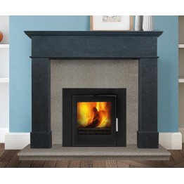 Balmoral Grande - Rio Cinza Limestone Fireplace