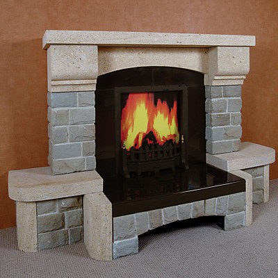 The Cartagena Sandstone Fireplace