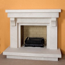 The Ankara Limestone Fireplace