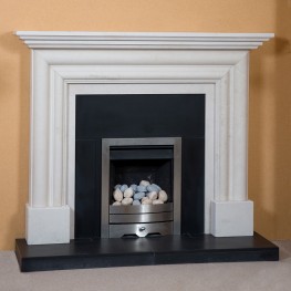 The Brandon Limestone Fireplace